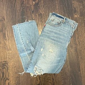 BDG Light Blue Distressed Straight Leg Jeans